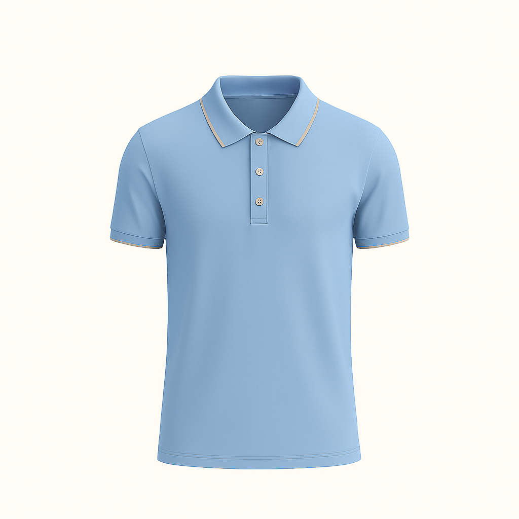 Designer (2) (1) School T-Shirt Half Sleeve For Boys & Girls, Blue, For All Grades - Image 1